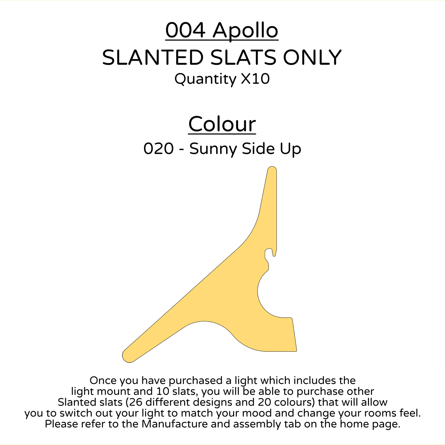 Ceiling Light - Slanted Slats - 004 Apollo