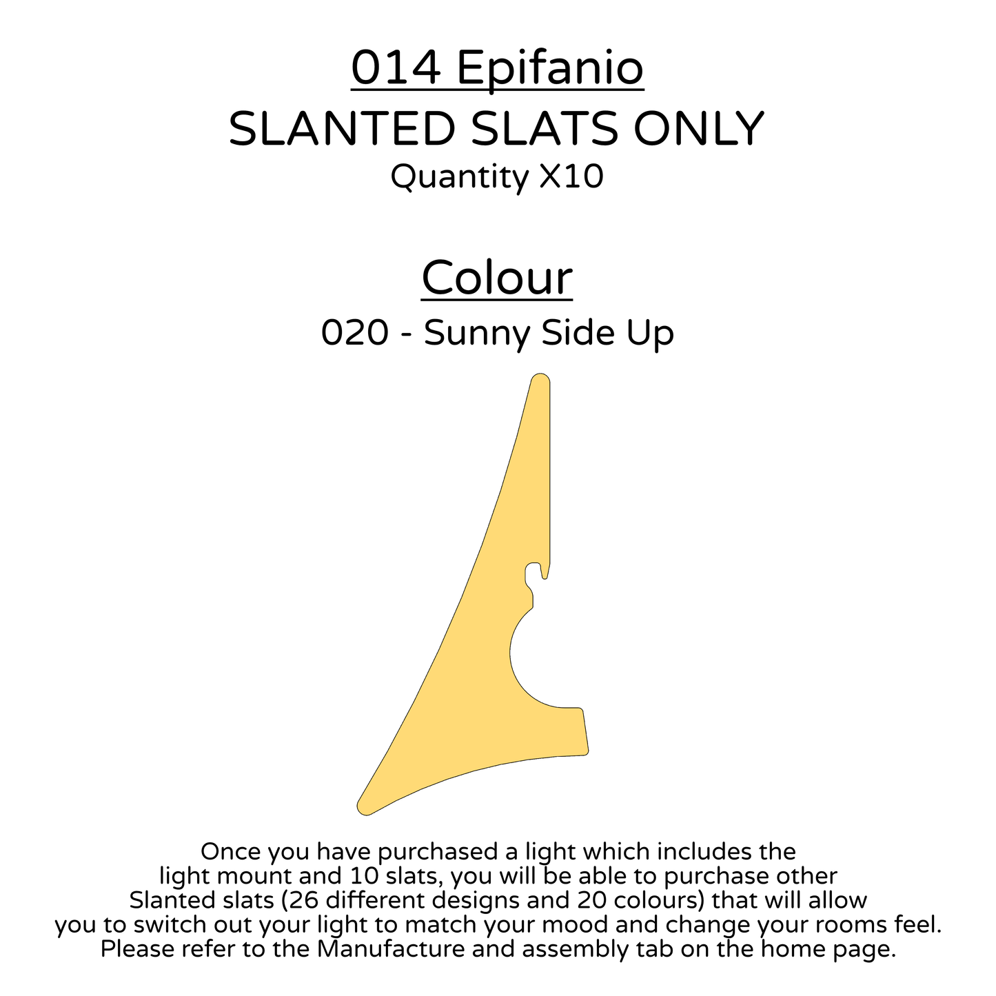 Ceiling Light - Slanted Slats - 014 Epifanio