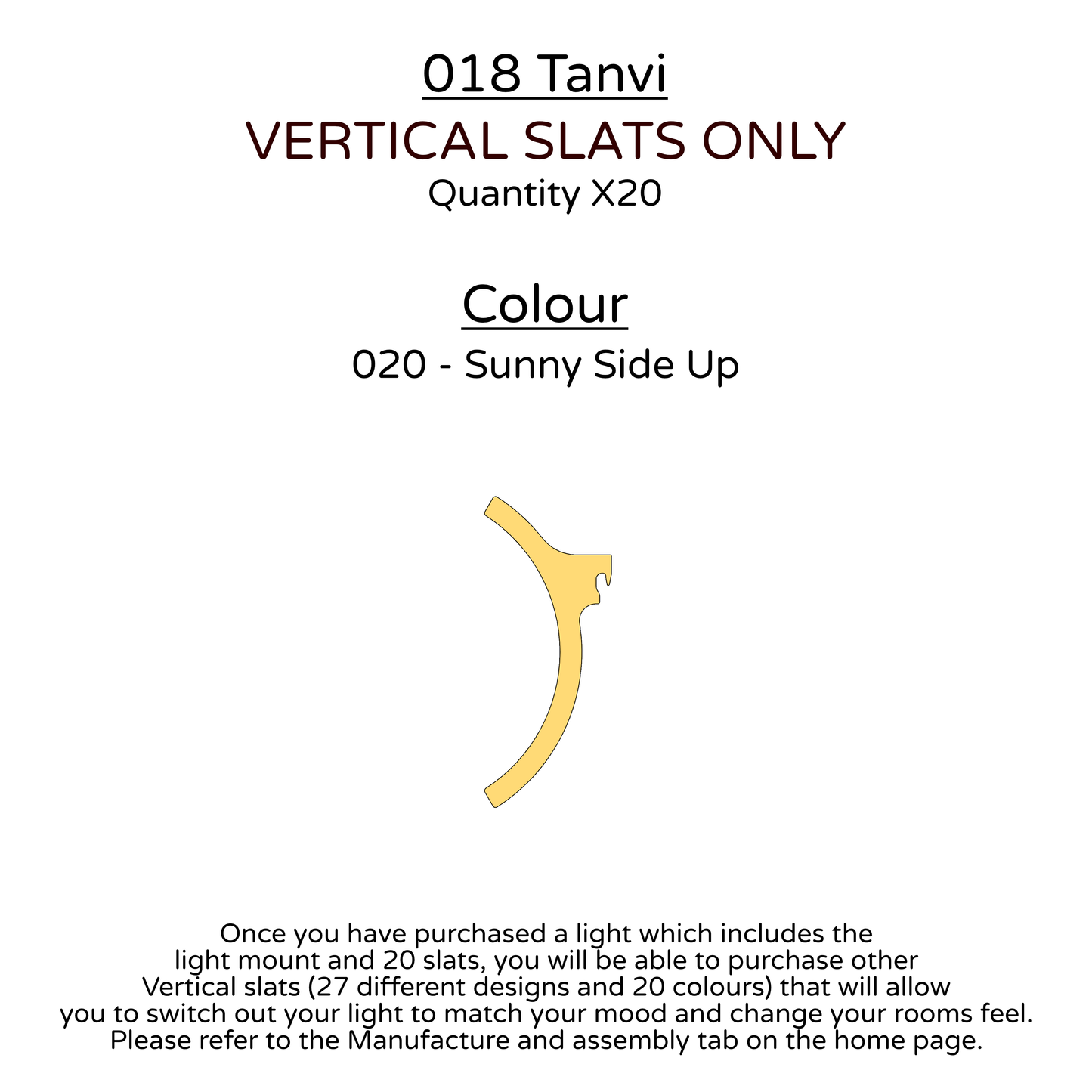 Ceiling Light - Vertical Slats - 018 Tanvi