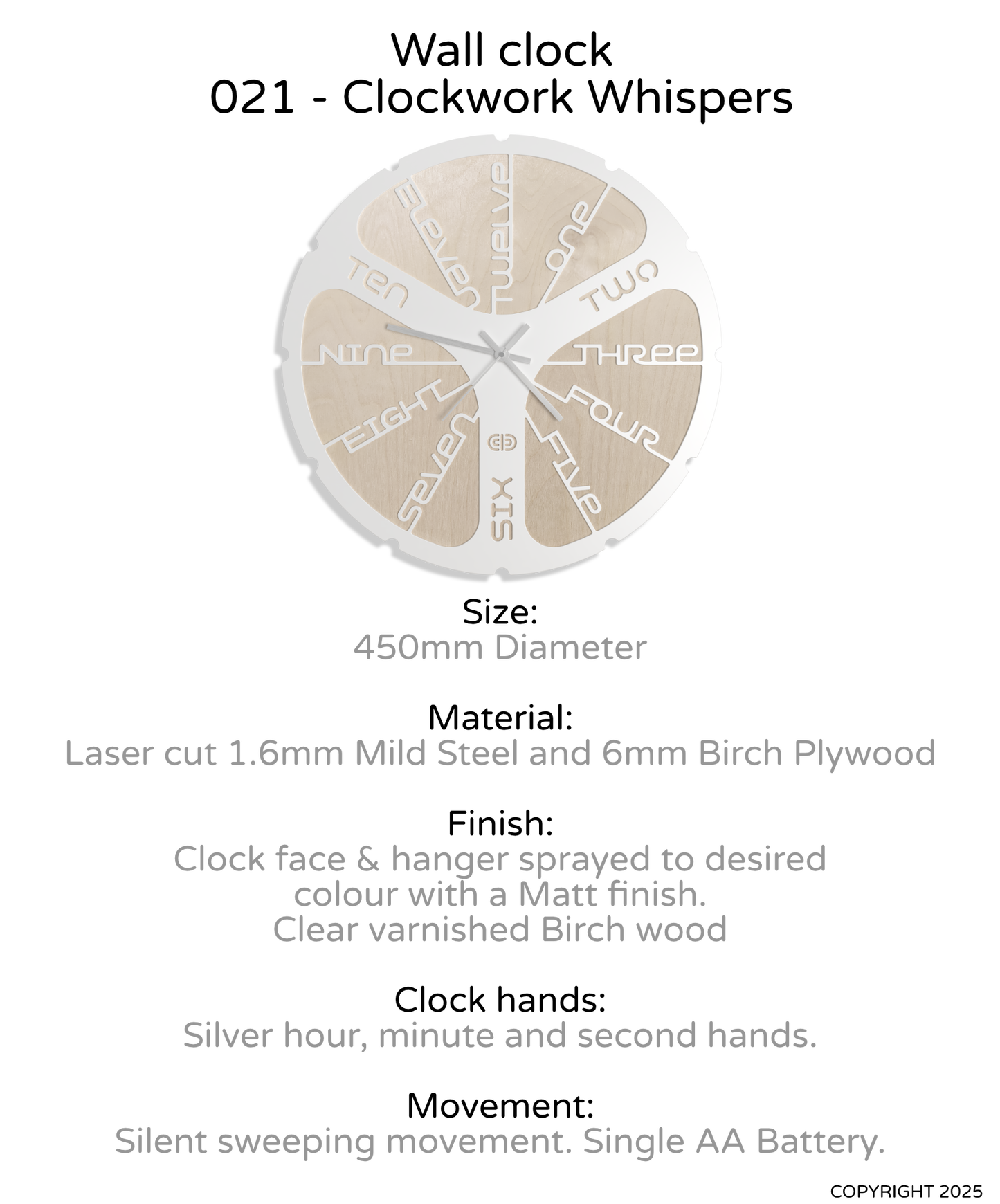 Wall clock - 021 - Clockwork Whispers