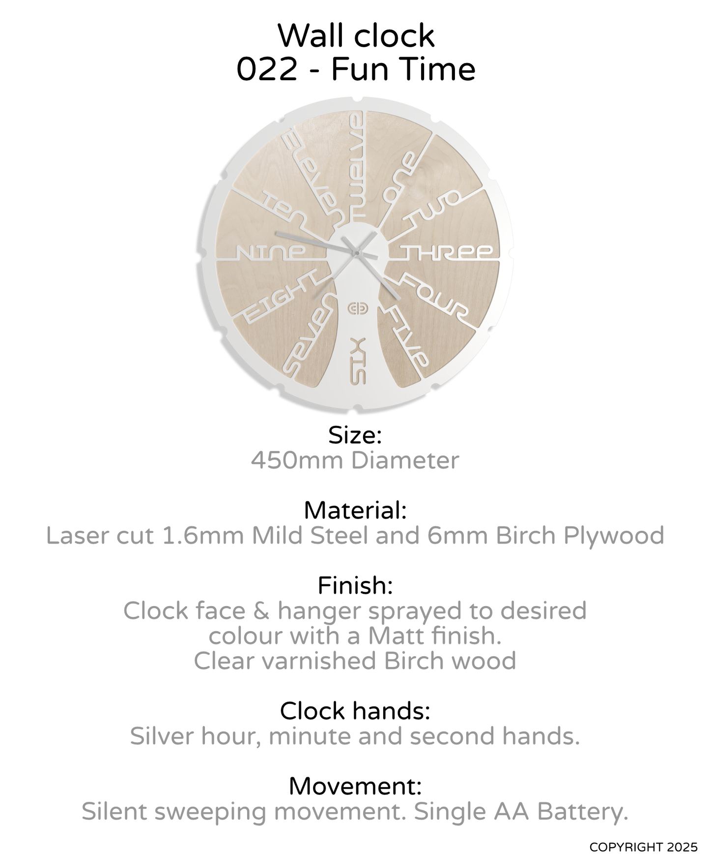 Wall clock - 022 - Fun Time