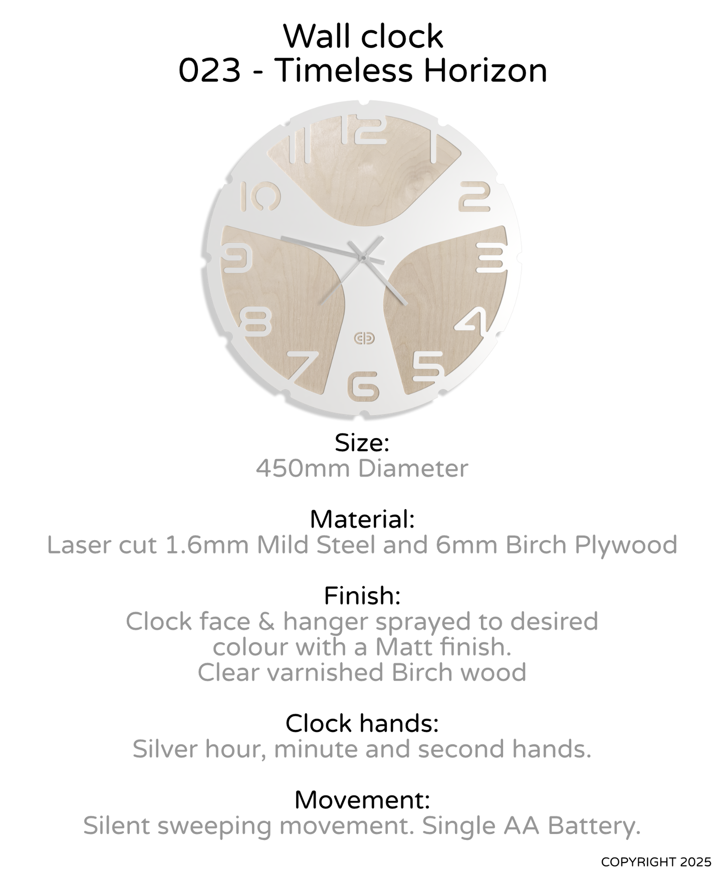 Wall clock - 023 - Timeless Horizon