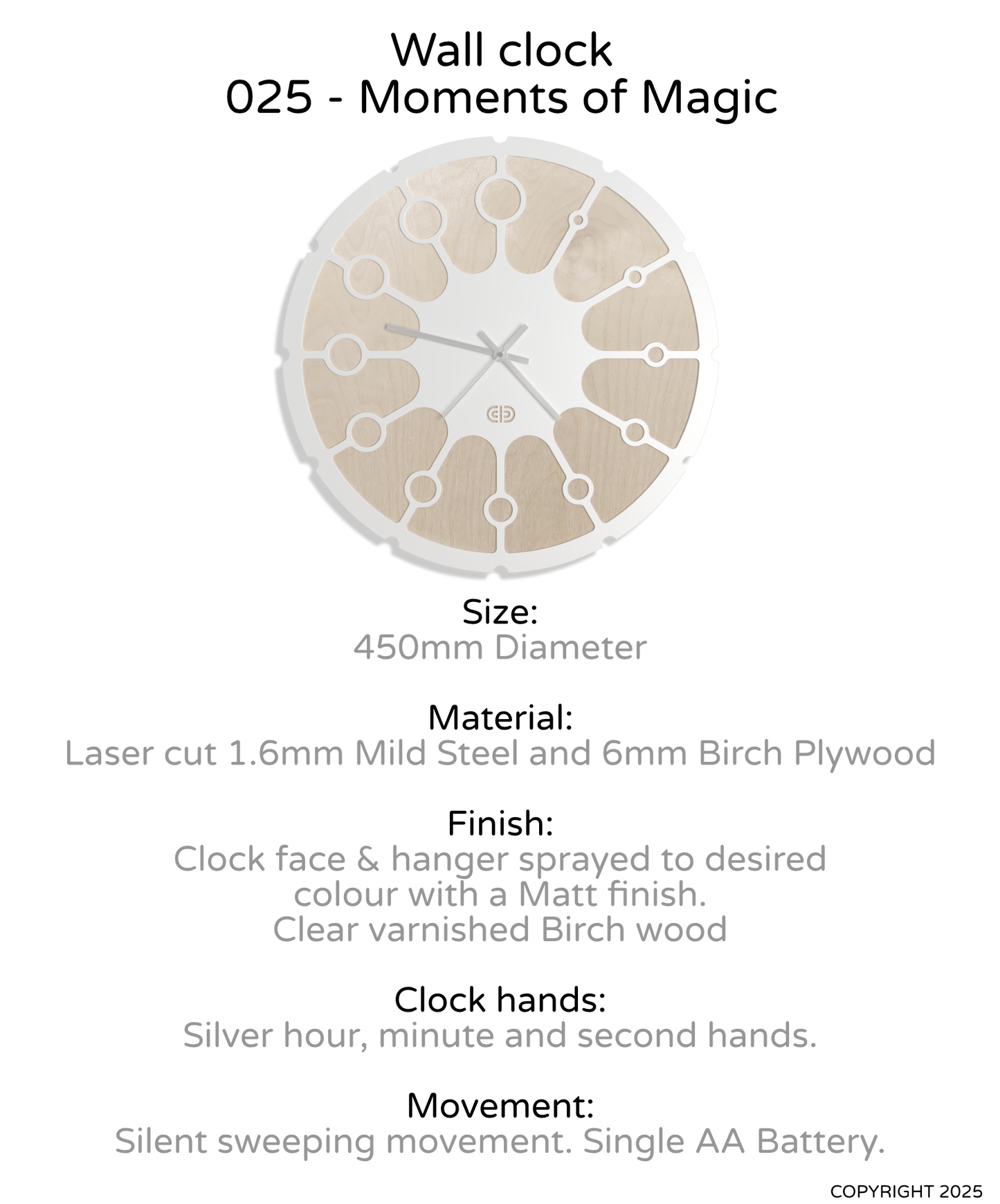 Wall clock - 025 - Moments of Magic