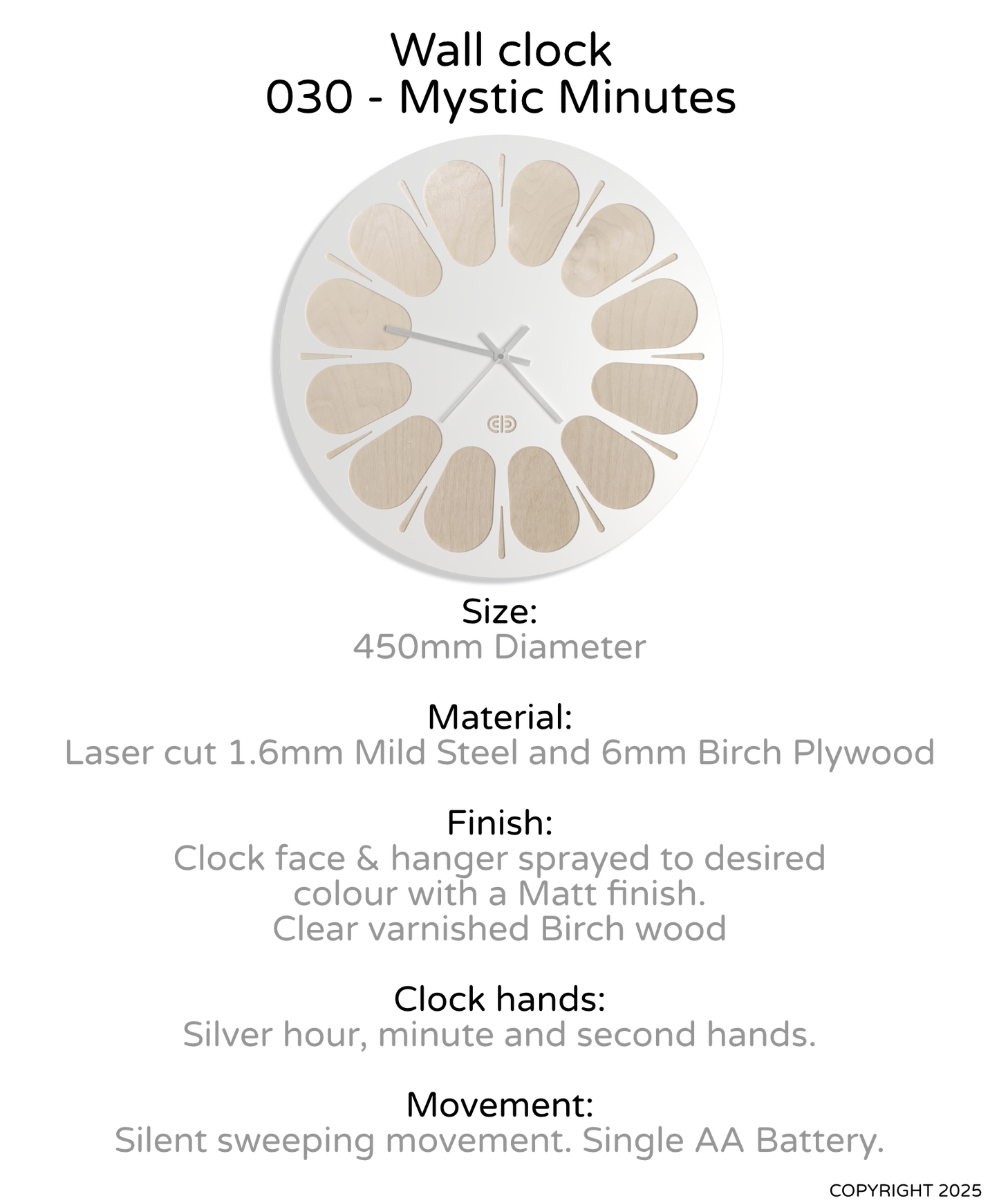 Wall clock - 030 - Mystic Minutes
