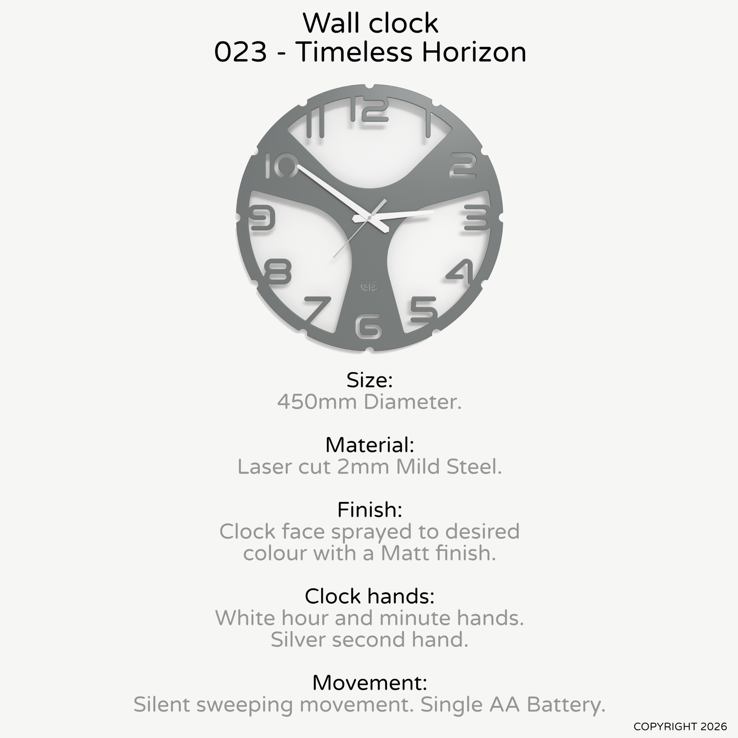 Wall clock - Floating - 003 - Timeless Horizon