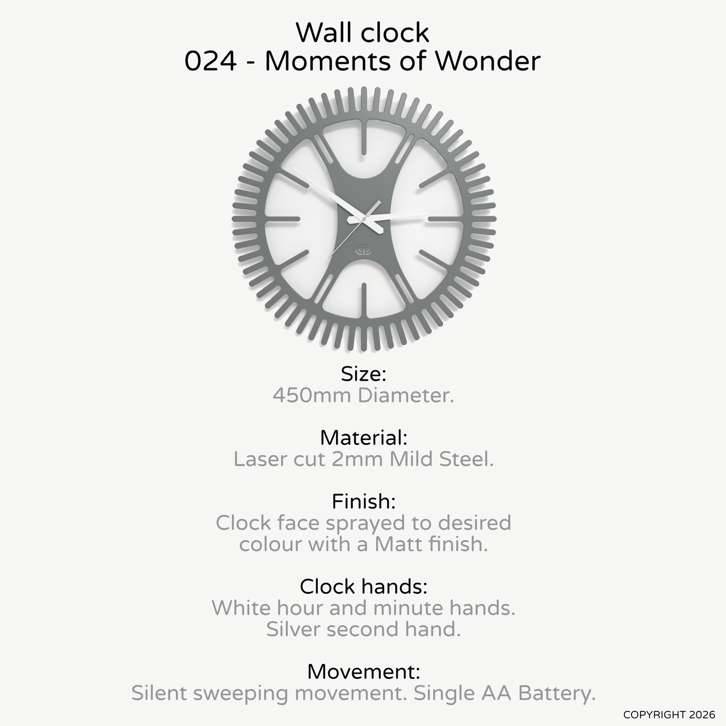 Wall clock - Floating - 004 - Moments of Wonder