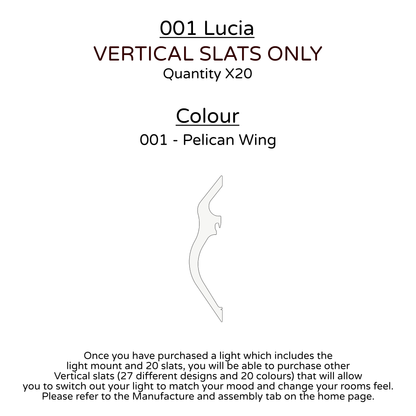 Ceiling Light - Vertical Slats - 001  Lucia