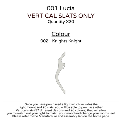 Ceiling Light - Vertical Slats - 001  Lucia