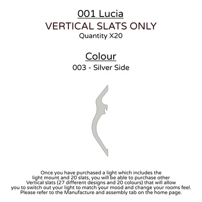 Ceiling Light - Vertical Slats - 001  Lucia