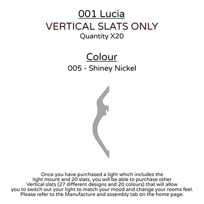 Ceiling Light - Vertical Slats - 001  Lucia