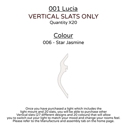 Ceiling Light - Vertical Slats - 001  Lucia