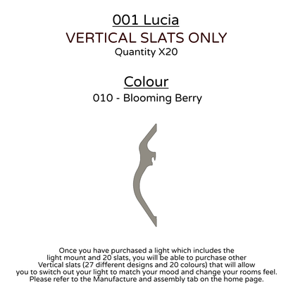 Ceiling Light - Vertical Slats - 001  Lucia