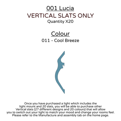 Ceiling Light - Vertical Slats - 001  Lucia