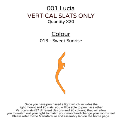 Ceiling Light - Vertical Slats - 001  Lucia