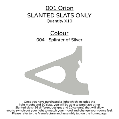Ceiling Light - Slanted Slats - 001 Orion