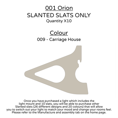Ceiling Light - Slanted Slats - 001 Orion
