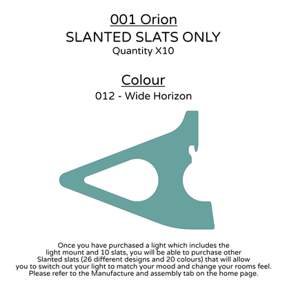 Ceiling Light - Slanted Slats - 001 Orion