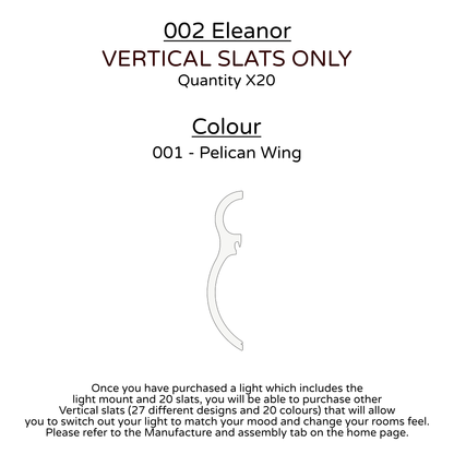 Ceiling Light - Vertical Slats - 002 Eleanor