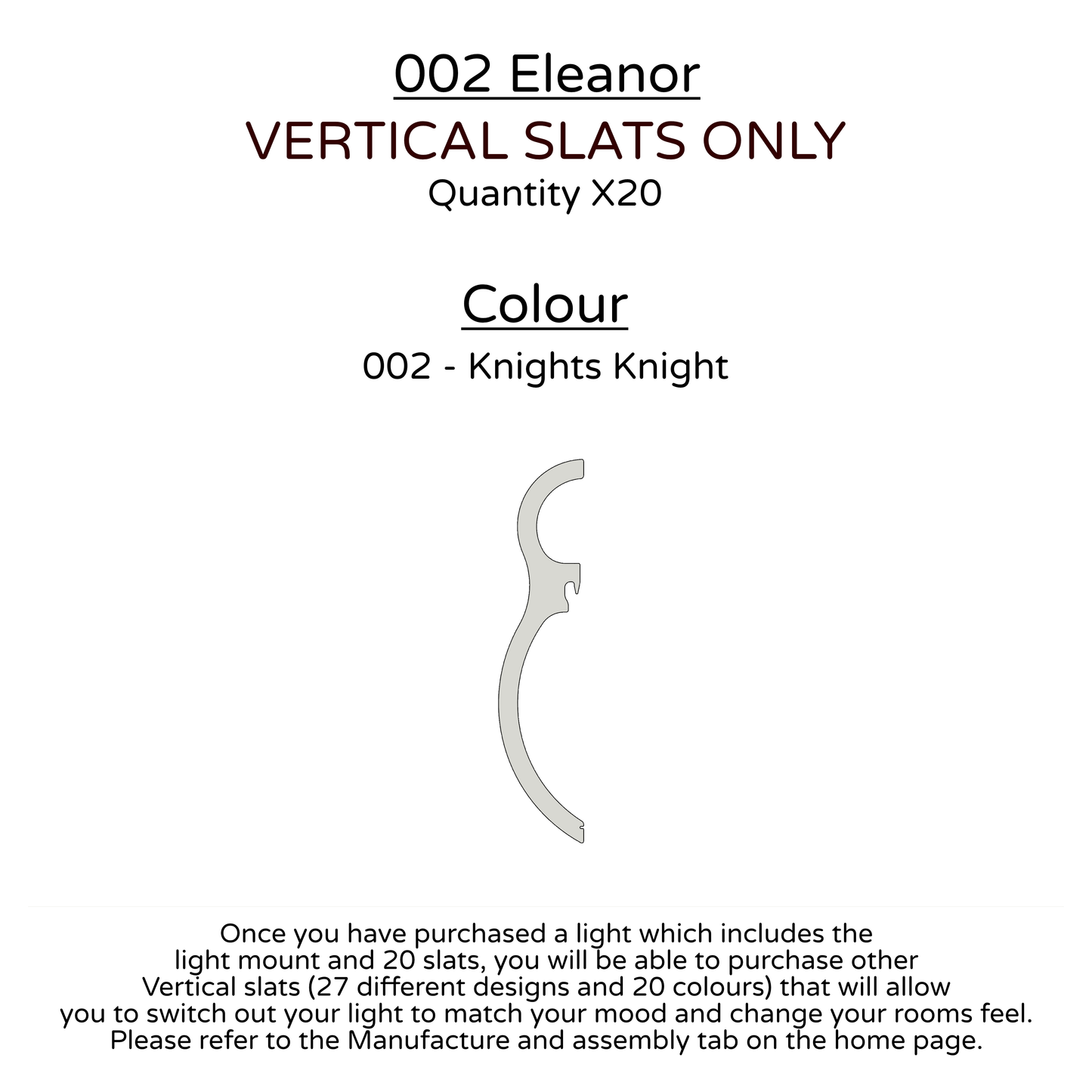 Ceiling Light - Vertical Slats - 002 Eleanor