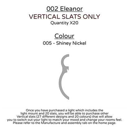Ceiling Light - Vertical Slats - 002 Eleanor