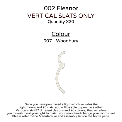 Ceiling Light - Vertical Slats - 002 Eleanor