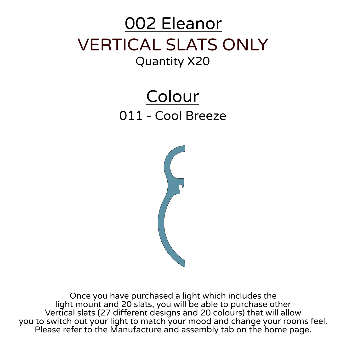 Ceiling Light - Vertical Slats - 002 Eleanor