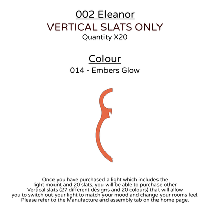 Ceiling Light - Vertical Slats - 002 Eleanor