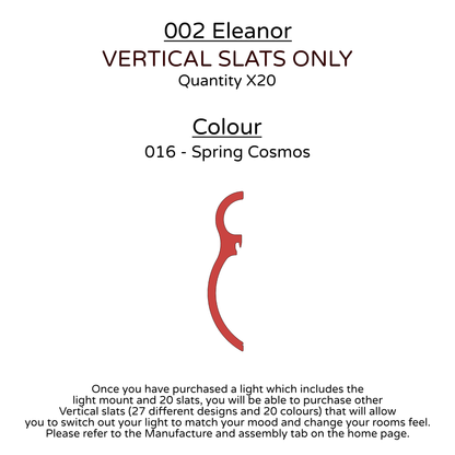 Ceiling Light - Vertical Slats - 002 Eleanor
