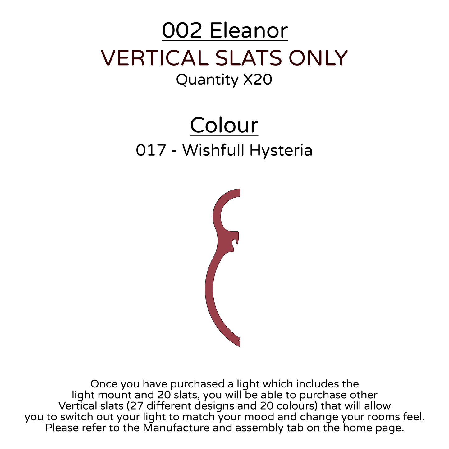 Ceiling Light - Vertical Slats - 002 Eleanor