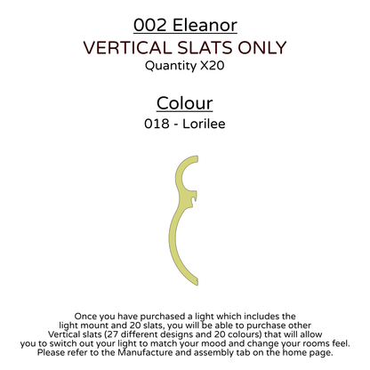 Ceiling Light - Vertical Slats - 002 Eleanor