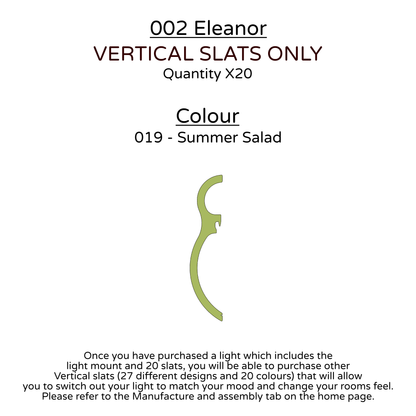 Ceiling Light - Vertical Slats - 002 Eleanor