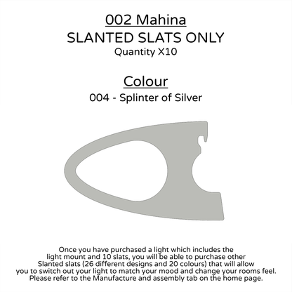 Ceiling Light - Slanted Slats - 002 Mahina