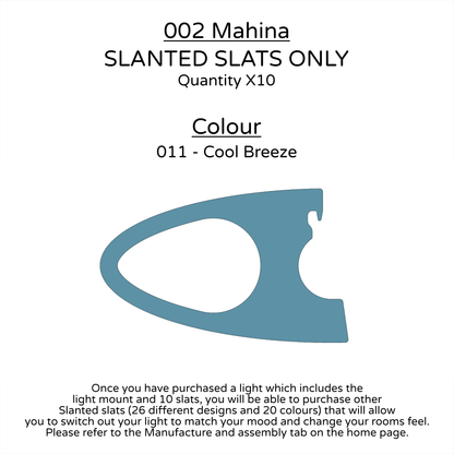 Ceiling Light - Slanted Slats - 002 Mahina