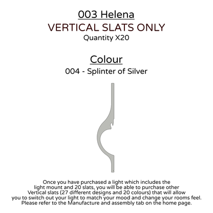 Ceiling Light - Vertical Slats - 003 Helena