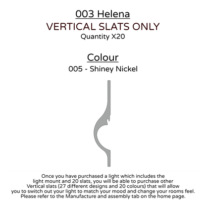 Ceiling Light - Vertical Slats - 003 Helena