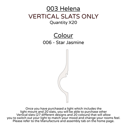 Ceiling Light - Vertical Slats - 003 Helena
