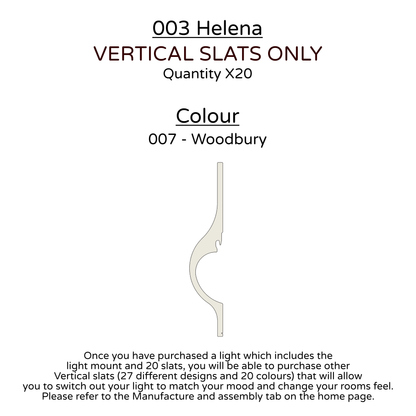 Ceiling Light - Vertical Slats - 003 Helena