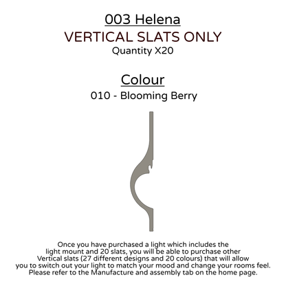 Ceiling Light - Vertical Slats - 003 Helena