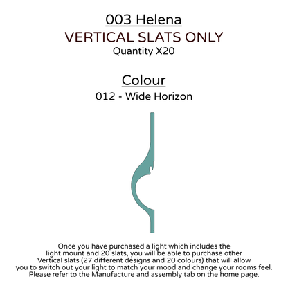 Ceiling Light - Vertical Slats - 003 Helena