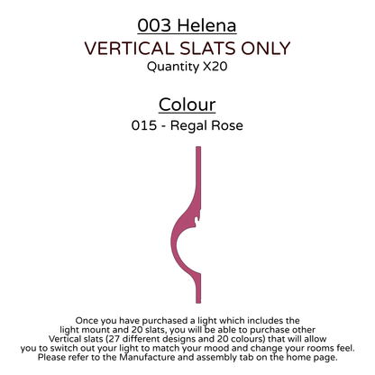 Ceiling Light - Vertical Slats - 003 Helena