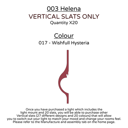 Ceiling Light - Vertical Slats - 003 Helena