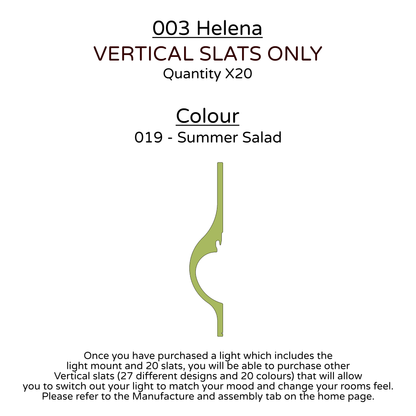 Ceiling Light - Vertical Slats - 003 Helena