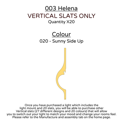 Ceiling Light - Vertical Slats - 003 Helena