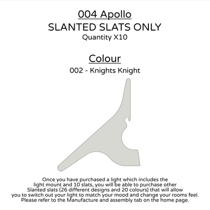 Ceiling Light - Slanted Slats - 004 Apollo