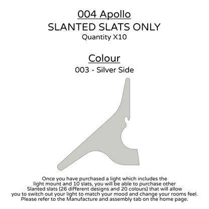 Ceiling Light - Slanted Slats - 004 Apollo