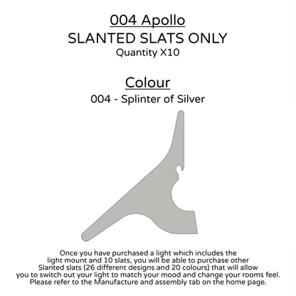 Ceiling Light - Slanted Slats - 004 Apollo