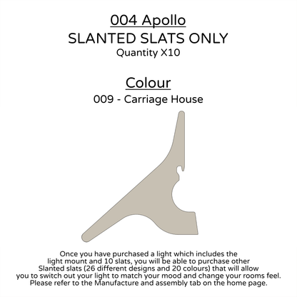 Ceiling Light - Slanted Slats - 004 Apollo