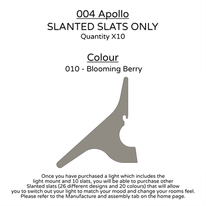 Ceiling Light - Slanted Slats - 004 Apollo