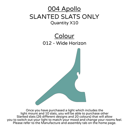 Ceiling Light - Slanted Slats - 004 Apollo