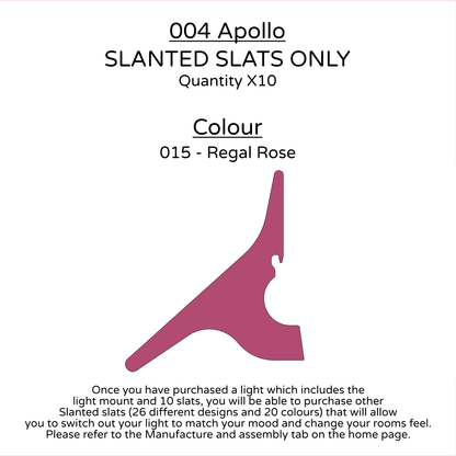 Ceiling Light - Slanted Slats - 004 Apollo